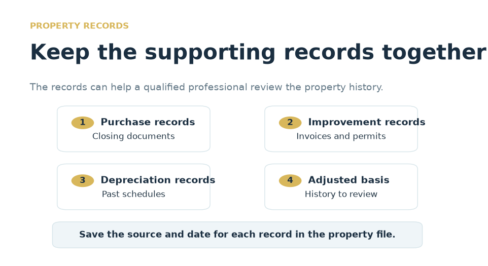 Property basis records review guide